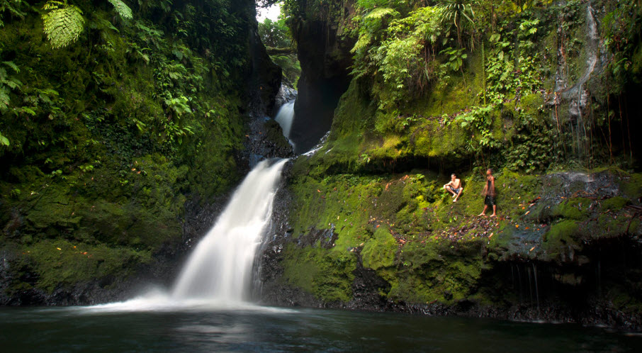 Nanpohnmweli Waterfall, Pohnpei Island, Micronesia